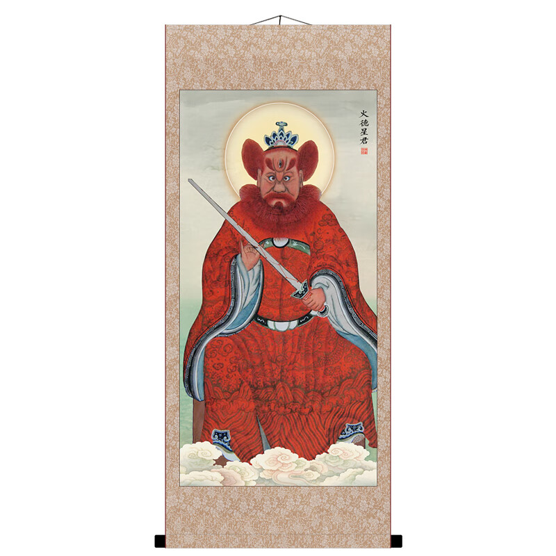 定制类 火德星君火神像祝融火王爷像火神爷客厅家居背
