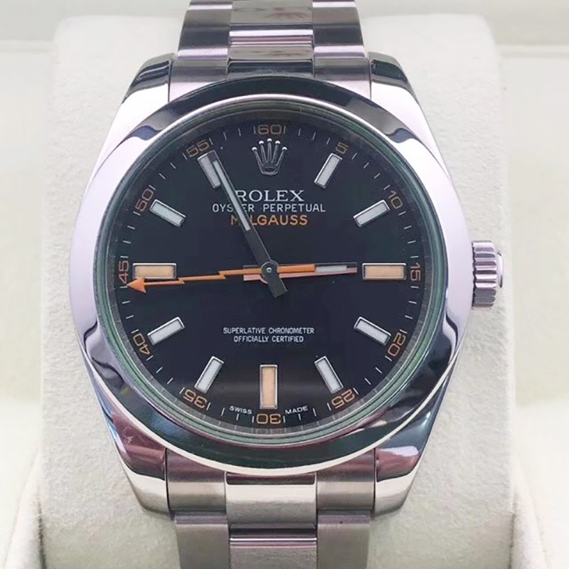 【二手95新】劳力士男表 116400绿玻璃 闪电针 40mm表径 防强磁场手表