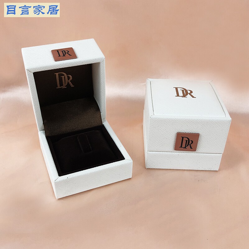 新款dr darry求婚钻戒盒子戴瑞一生一世戒指盒对戒盒收纳装礼盒 新款