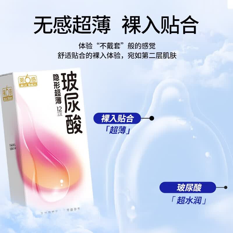 第六感 避孕套大颗粒螺纹情趣超薄安全套狼牙带刺套套成人用品情趣用品 【透润超薄】激爽玻尿酸颗粒组合68只