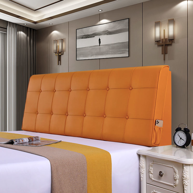 床头靠垫软包床头靠垫海绵软包有床头无床头双人榻榻米大靠背可拆洗防