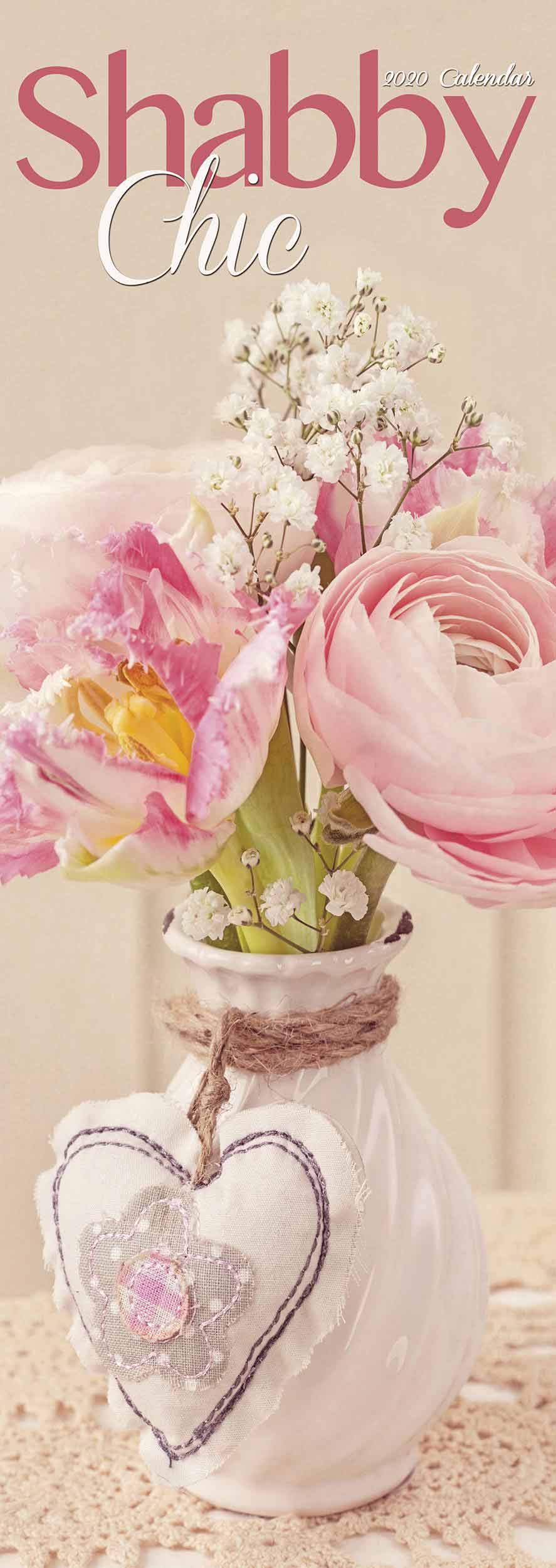 【预订】shabby chic slim calendar 2020