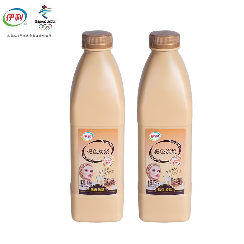 伊利(yili) 伊利炭烧酸奶大桶酸奶褐色炭烧酸奶熟酸奶1.