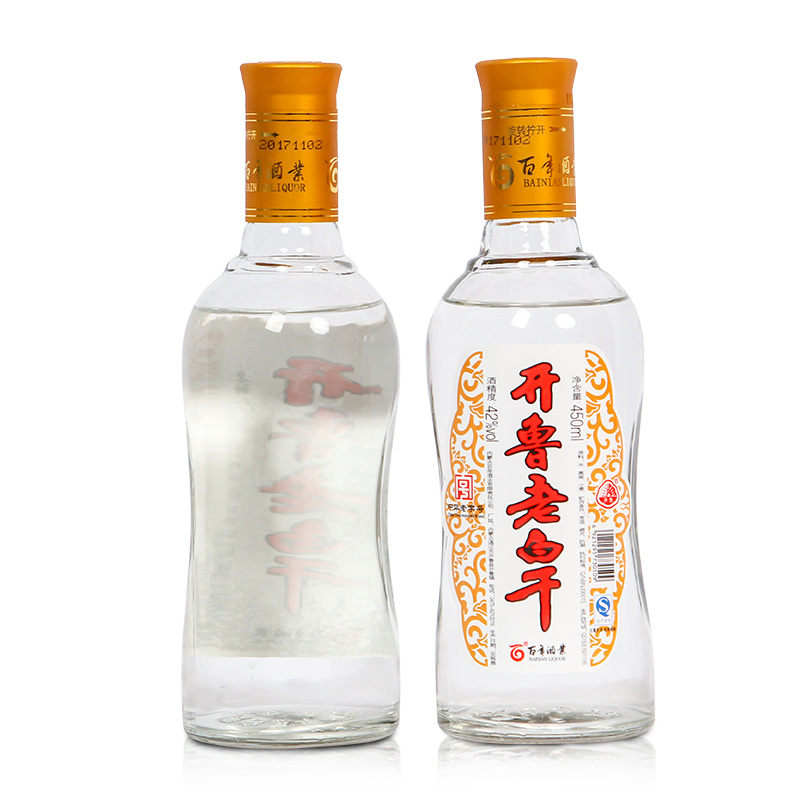 开鲁老窖  450ml*12瓶 开鲁老窖老白干 内蒙通辽特产42度 白酒整箱