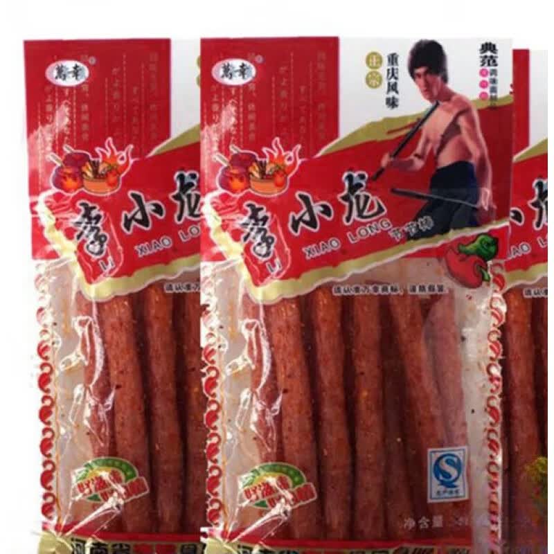 食芳溢约18g万辛李小龙节节棒辣条面筋素食休闲零食怀旧零食重庆风味