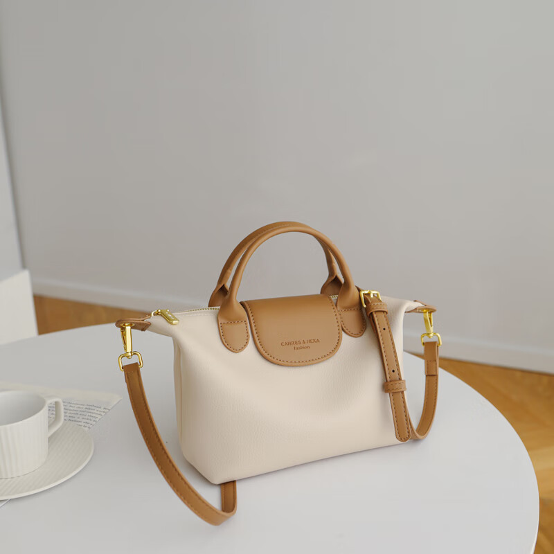 暖寻女士包包斜挎包女士包包30岁小众设计包包女2023新款感撞色水饺包