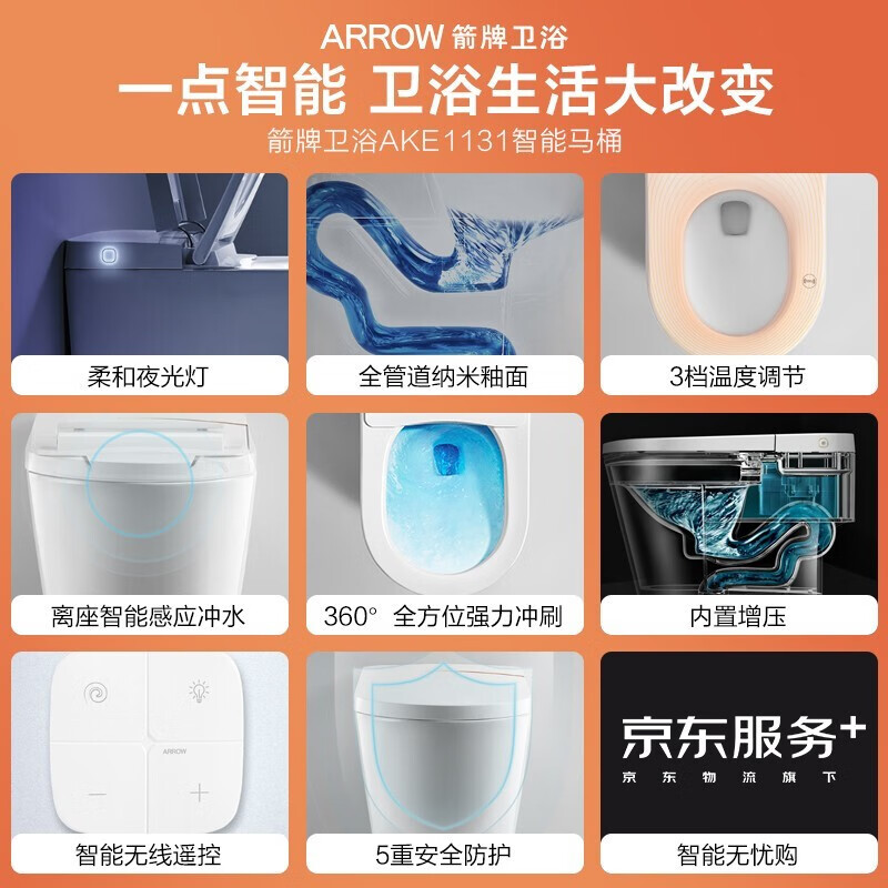 箭牌AKE1131智能马桶怎么样?好不好？评价很好吗