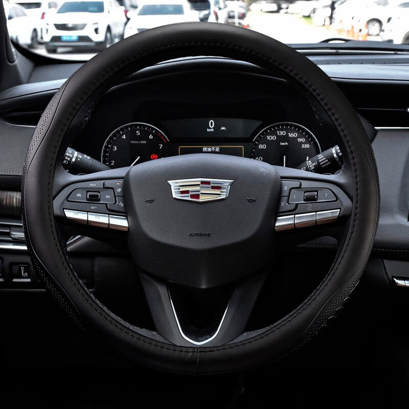 軒太狼适用2022款凯迪拉克xt6真皮方向盘套四季通用23款免手缝牛皮把