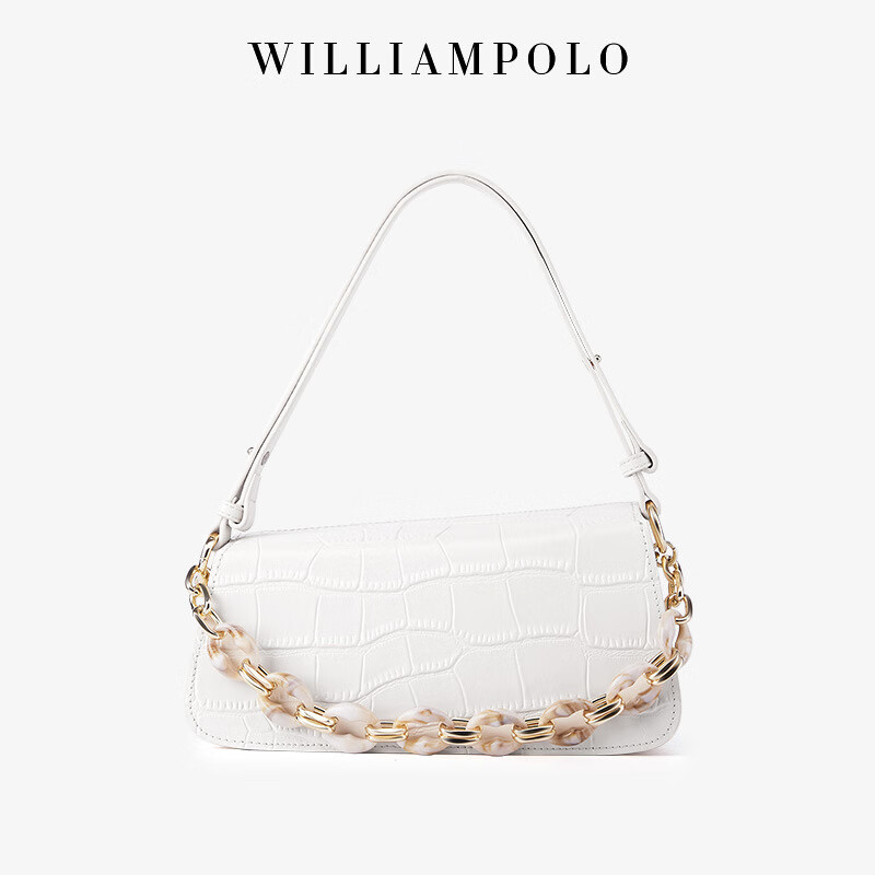 williampolo英皇保罗真皮腋下女包包新款时尚潮流高级小众单肩斜挎
