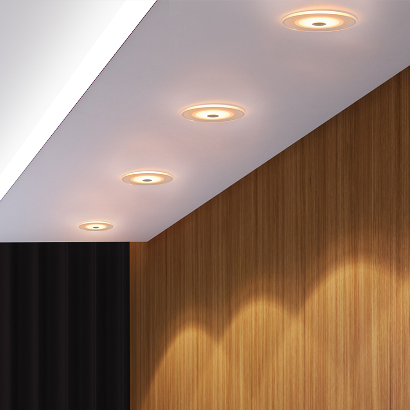 欧普高透明导光板筒灯