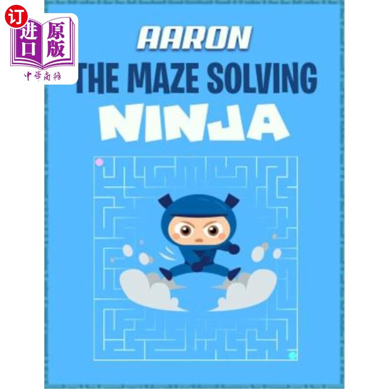 海外直订aaron the maze solving ninja: mazes puzzle books for