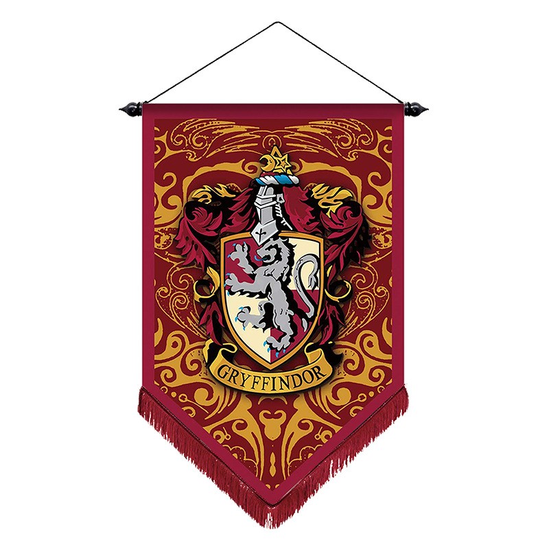 波特旗帜魔法学院周边徽章标志彩色挂旗圣诞万圣节生日礼物 格兰芬多