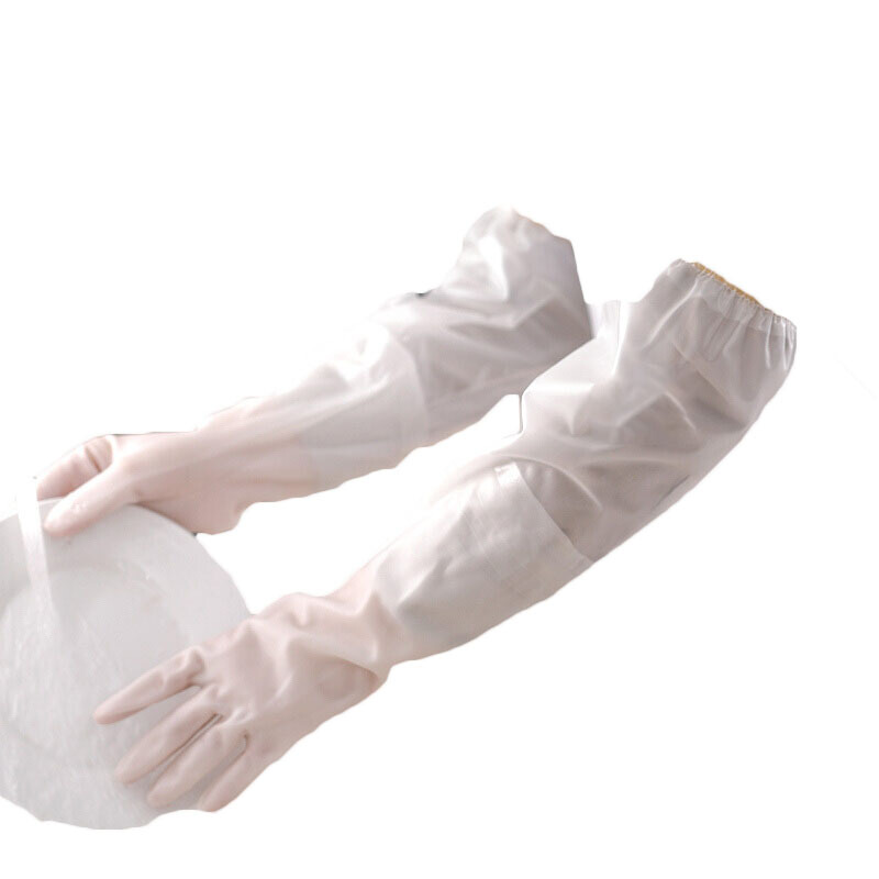 冬天洗碗带的保暖手套洗碗手套女洗衣服厨房家务冬季橡胶皮丁腈家用