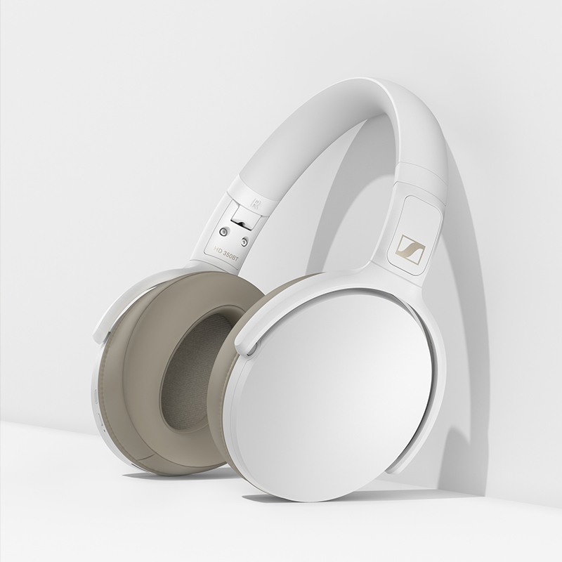森海塞尔 Sennheiser HD 350BT 蓝牙耳机 支持蓝牙5.0技术 白色