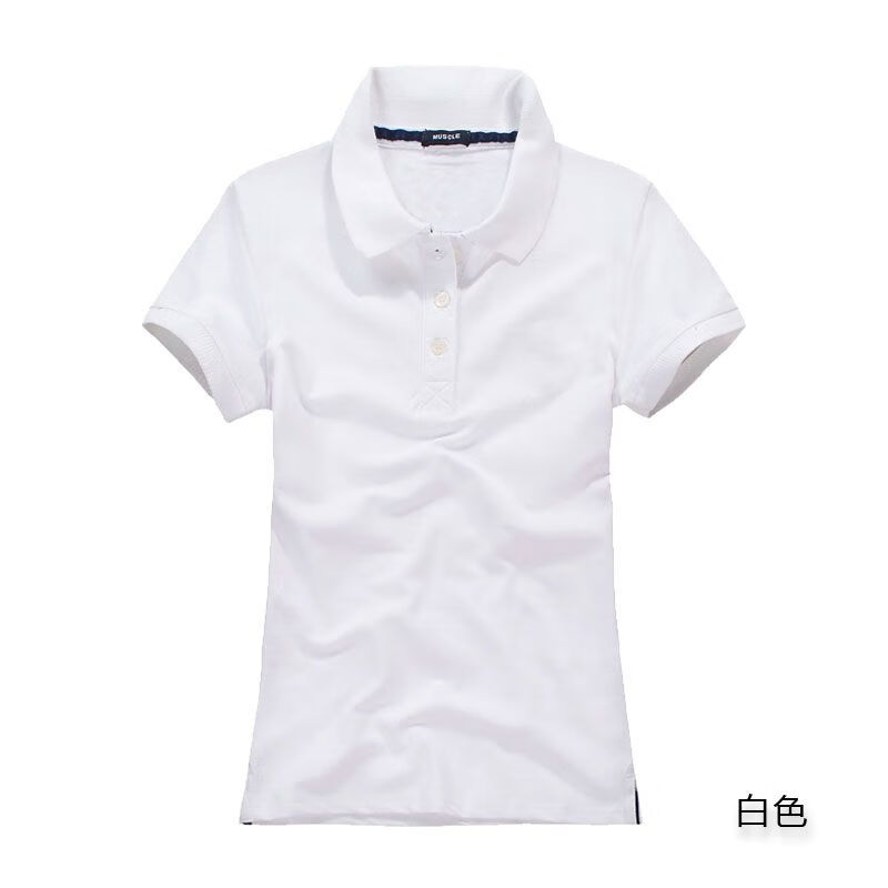 沐铭尔莱夏季polo衫短袖翻领女有领子t恤女士百搭带领运动保罗衫显瘦