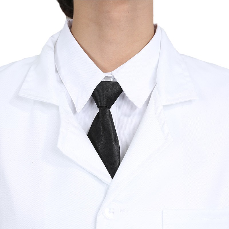 窈嘉长袖白大褂实验服学生白色大衣男女护士服医师医生服食品厂工作服 【轻薄款】松紧袖—冲量实惠 170/L