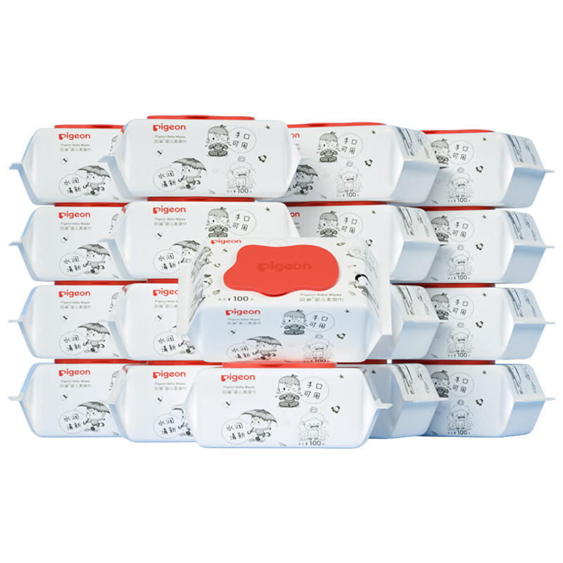 ���ף�Pigeon������Ӥ���ֿ���ʪ���Ӻ���ڲ��ֲ�ƨƨʪֽ��Ӥ��ר��100��*18�� 112Ԫ