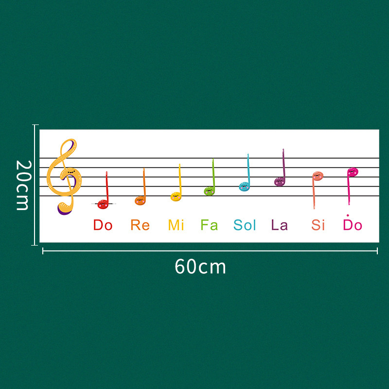 儿童乐理启蒙入门五线四格谱教学用磁性黑板贴琴谱白板入门识谱音乐认