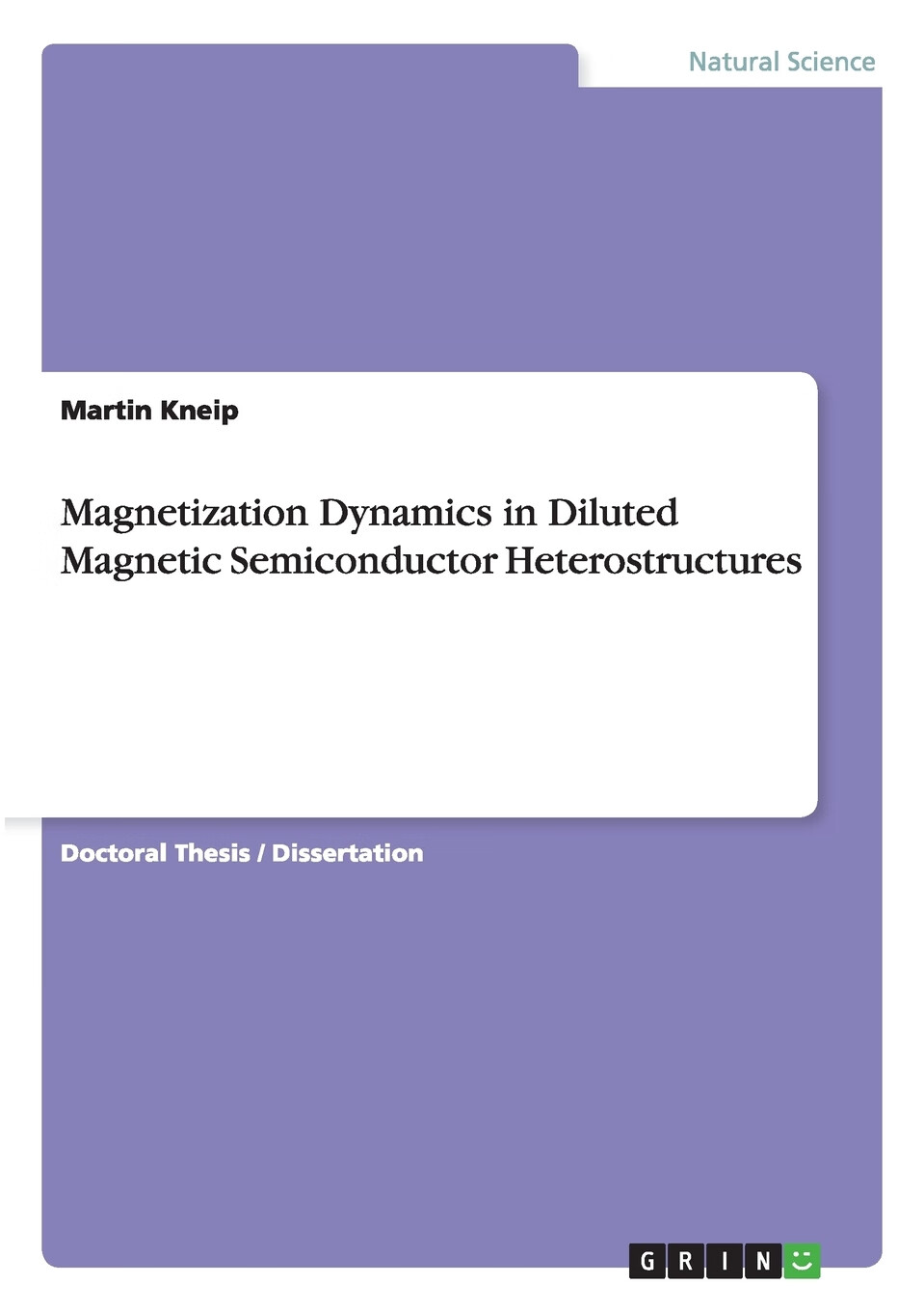 【预售 按需印刷】magnetization dynamics in diluted magnetic