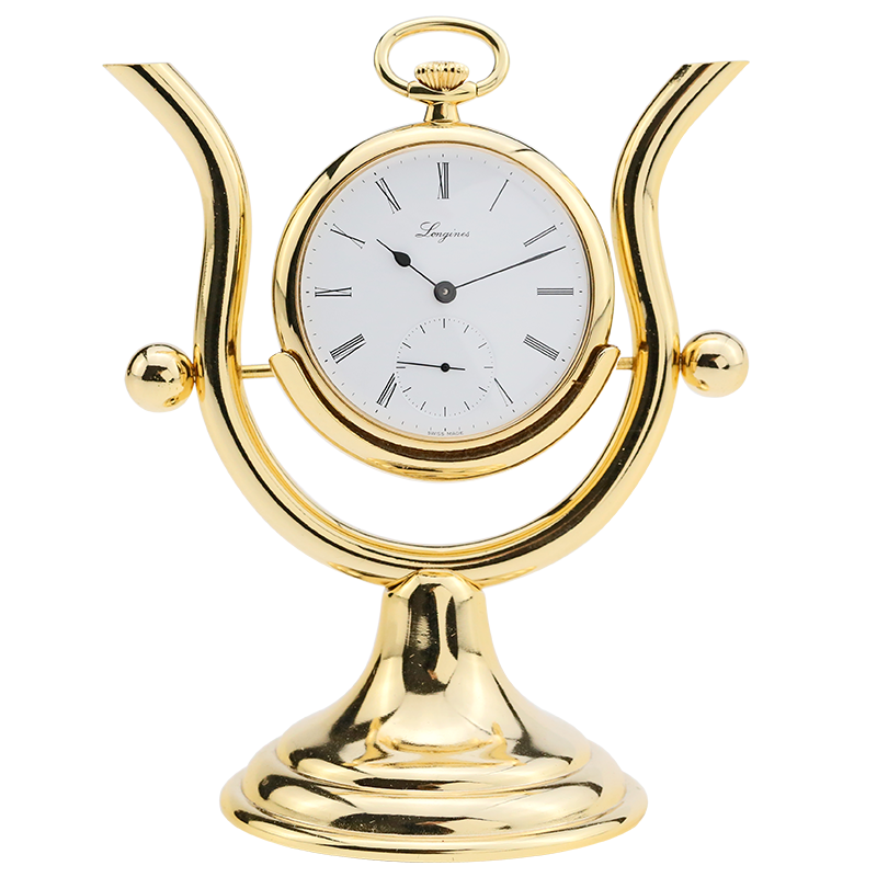 【二手95新】浪琴 怀表系列含底座镀金二手奢侈品腕表手表