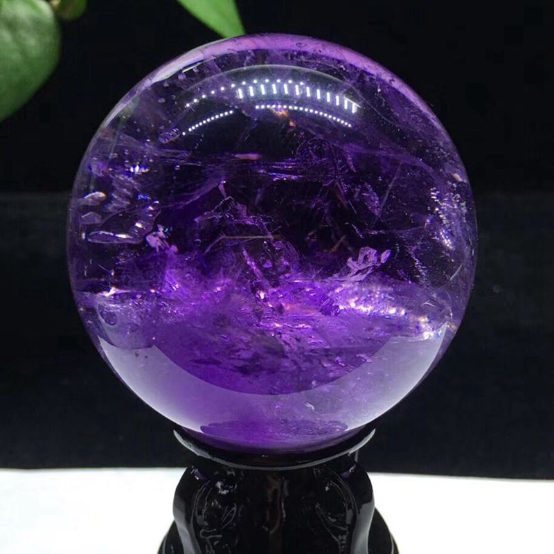 诺源珠宝 天然紫水晶摆件 紫水晶球摆件 居家办公消磁摆件