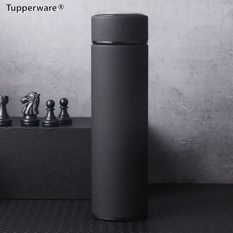 特百惠(tupperware)日式保温杯316不锈钢500礼物商务泡 黑色
