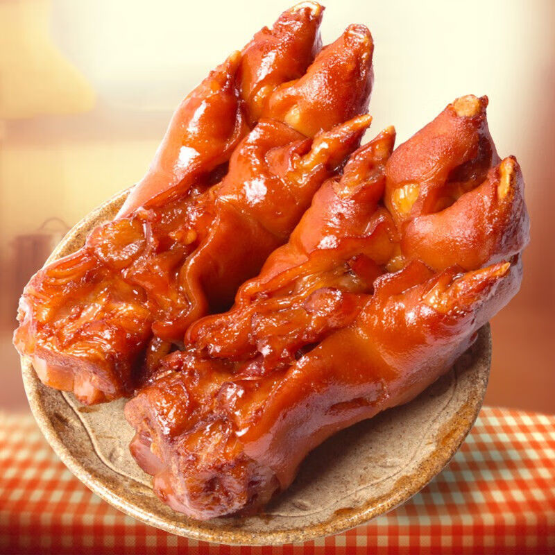 derenruyu正宗卤香猪蹄3斤卤味熟食猪手猪肉即食猪脚下酒菜真空尝鲜