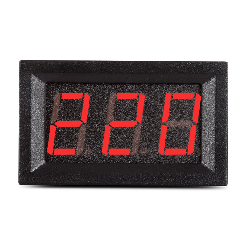 吉鑫照led交流电压表数显两线数字表头家用指示显示器