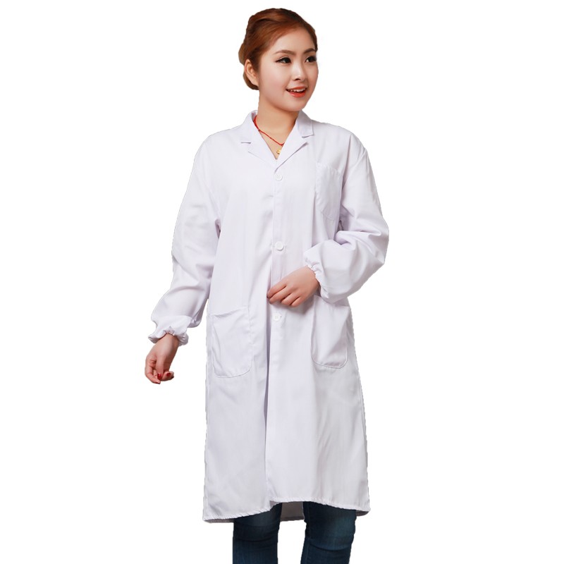 实验室工作服定制印字logo男女同款卫生室牙医白大衣 白大褂长袖薄款