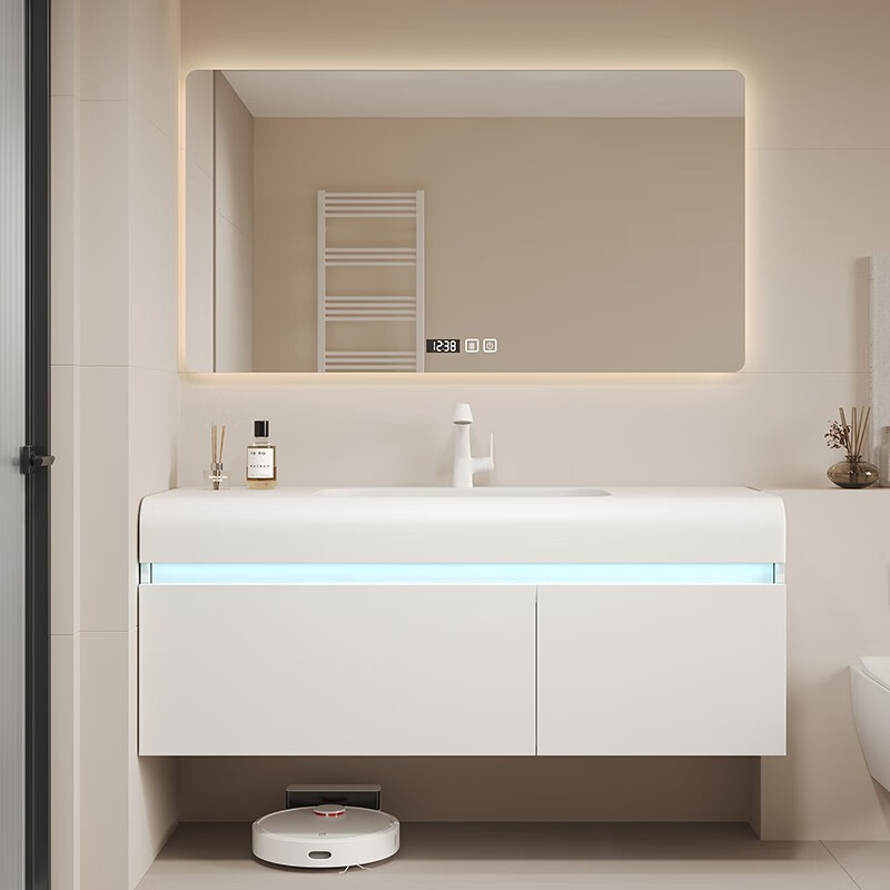 京舰新款肤感一体盆洗脸盆柜卫浴室柜组合洗脸面盆洗手面盆洗漱台池