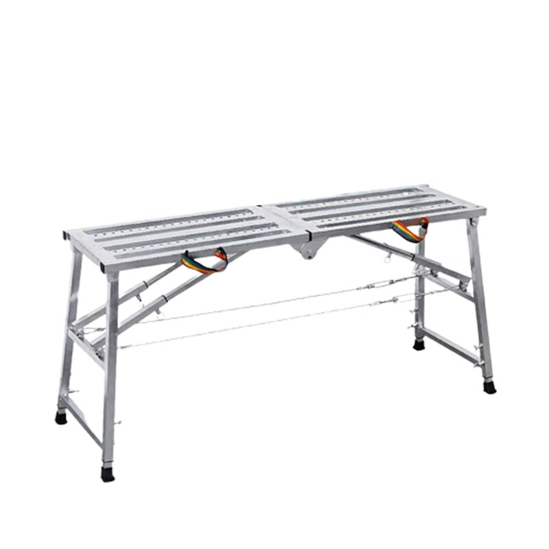 "跃励工品 多功能折叠马凳 便携升降折叠脚手架室内装修 " 40*160加厚