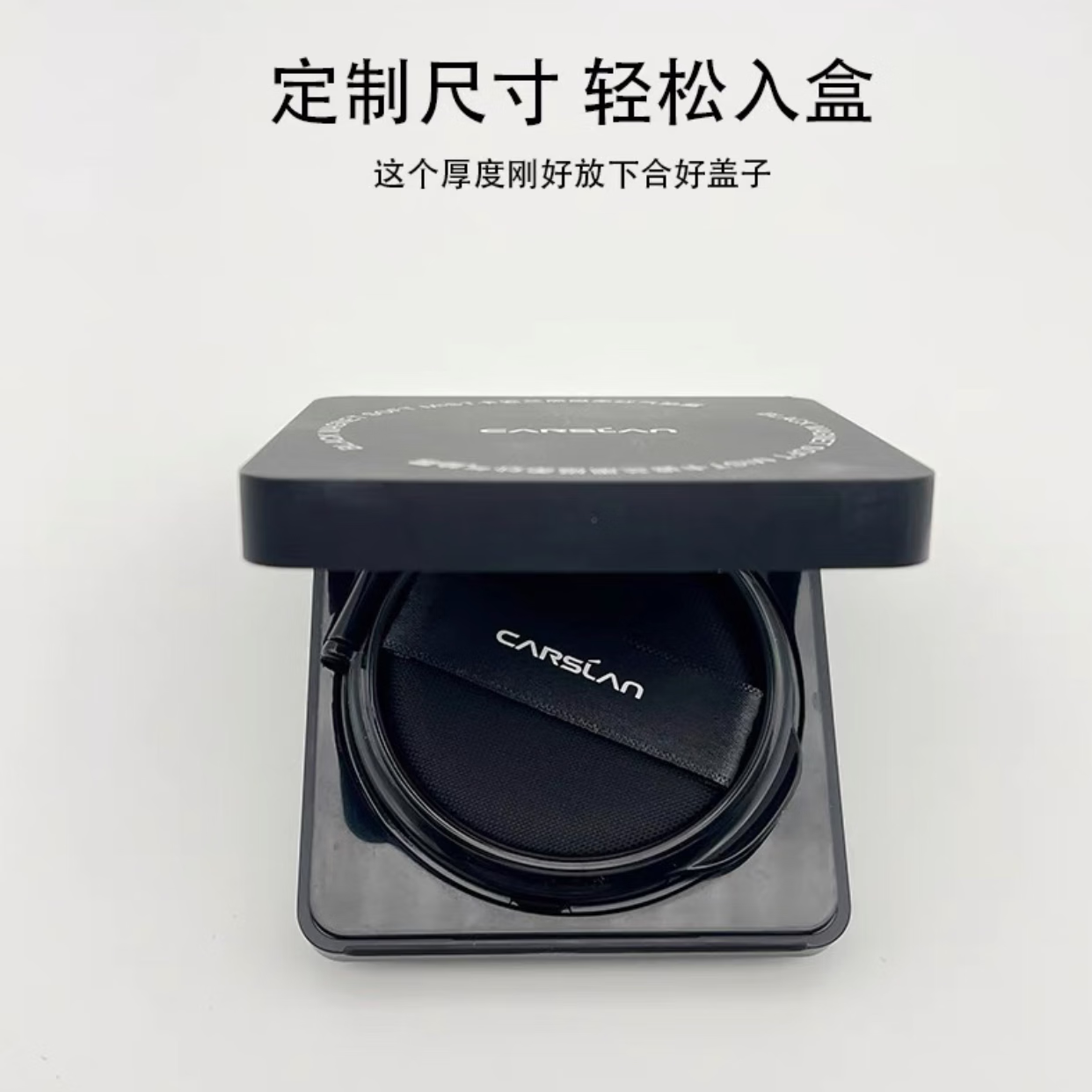 卡资兰卡姿兰黑磁散粉粉扑通用替换柔软亲肤蜜粉定妆5cm通用水滴形 2片黑磁气垫替换粉扑