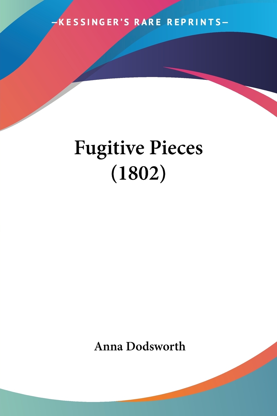 预售 按需印刷 fugitive pieces (1802)