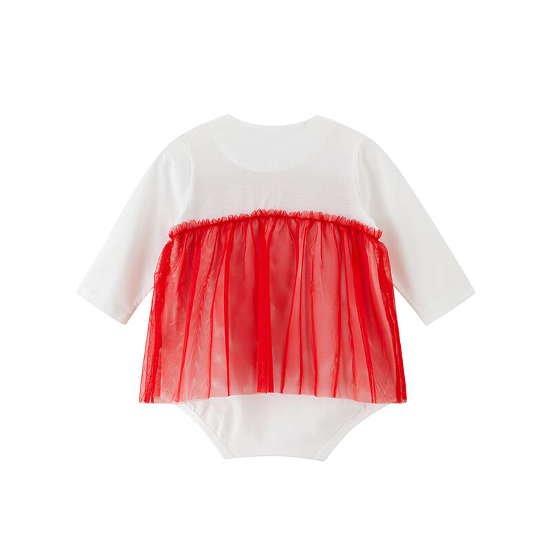 英氏（YEEHOO）英氏（YEEHOO）【商场同款】儿童哈衣初生婴儿连身衣爬行 英氏白YZJNJ32003A 90cm