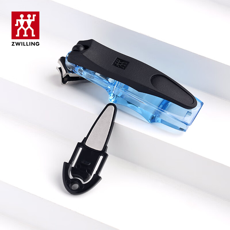 双立人（ZWILLING）指甲刀指甲钳进口脚趾甲钳防飞溅指甲剪不锈钢带锉刀德国甲锉蓝色