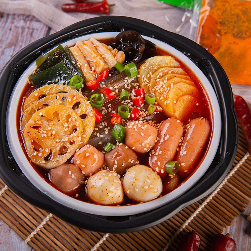 自热小火锅麻辣烫网红速食大宽粉自煮自助重庆即食懒人火锅批发箱 6盒