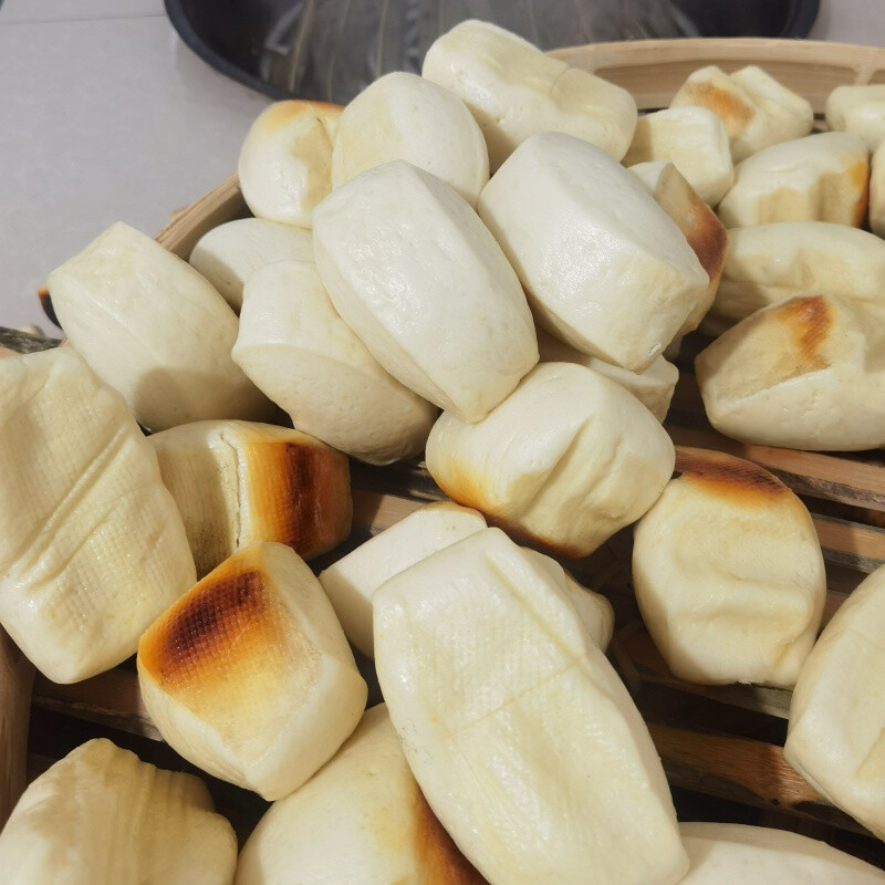 宜享健康河南老面大馒头手工酵子馒头地锅馒头北方原味馒头早餐包子