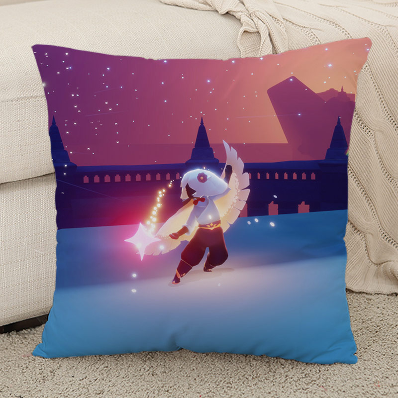 sky 光遇周边抱枕来图定制卡卡白鸟螃蟹龙骨动漫二次靠枕头 16 超大60