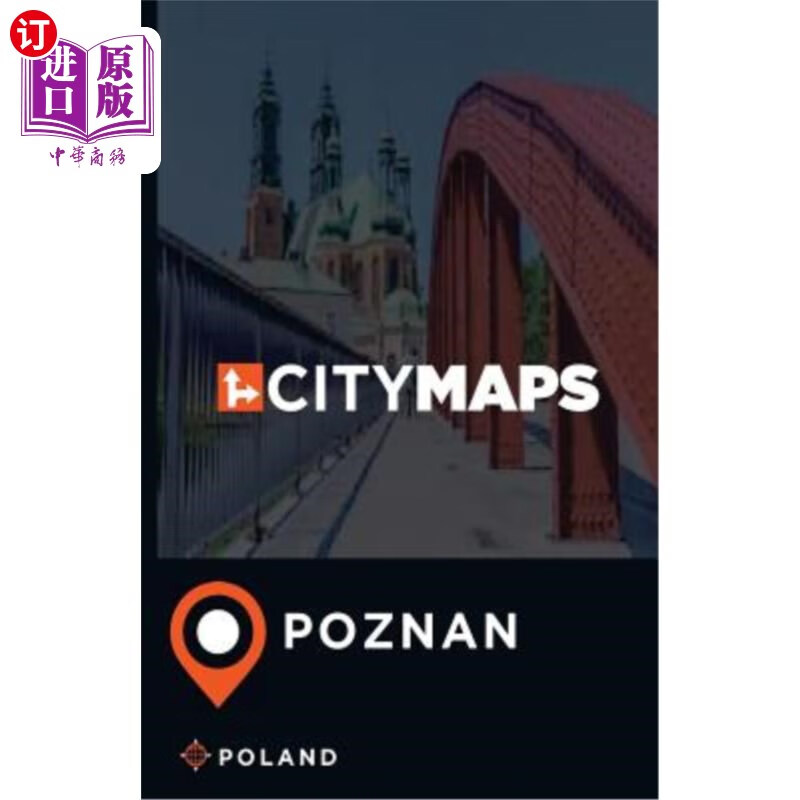海外直订city maps poznan poland 波兰波兹南城市地图