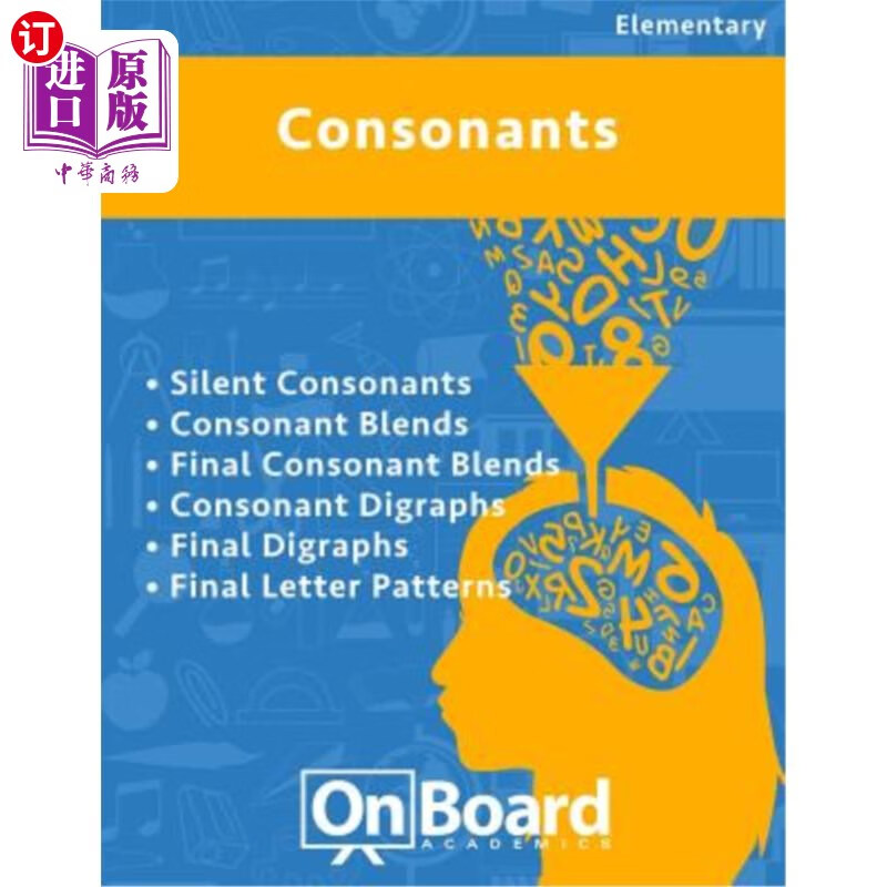 海外直订consonants: silent consonants, consonant blends, final
