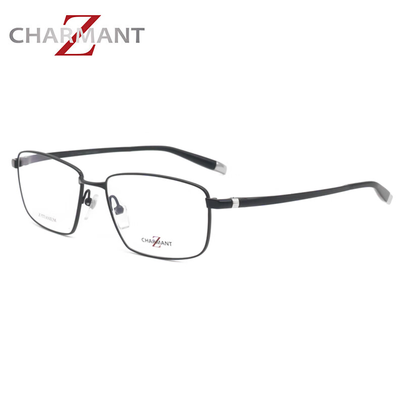 夏蒙（Charmant）眼镜框经典时尚男款全框Z钛远近视光学眼镜架ZT27005 BK 55mm