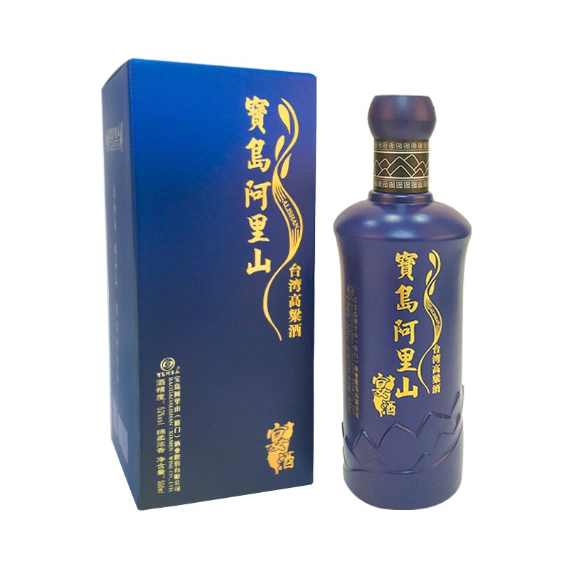 寳岛阿里山宝岛阿里山(宴酒)绵柔浓香白酒500ml礼盒装 高粱酒 送礼