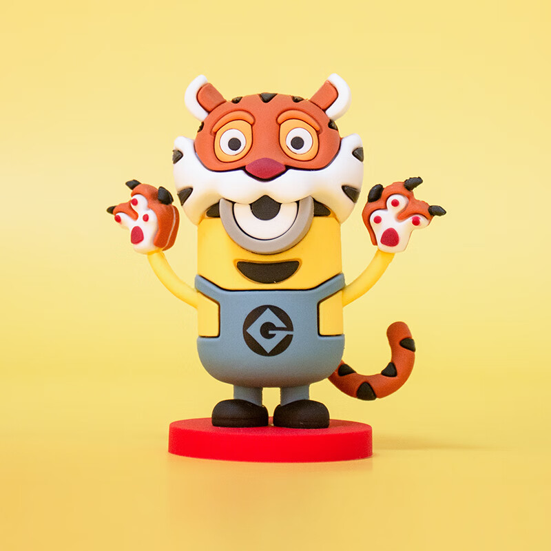 神偷奶爸小黄人十二生肖玩偶公仔动漫手办盲盒车载兔年摆件玩具 小黄人十二生肖-鼠