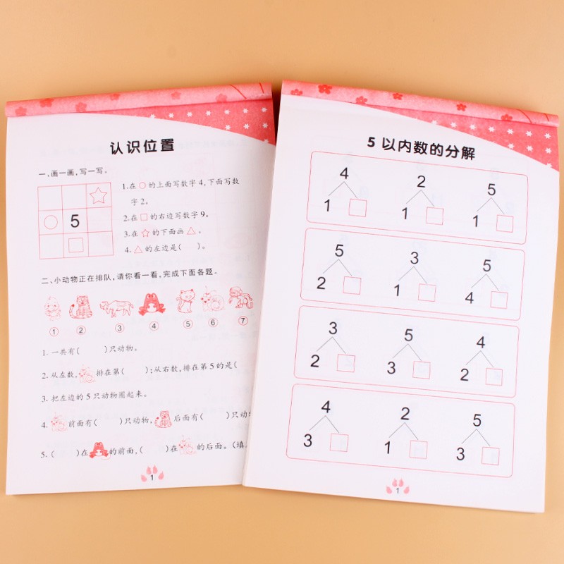 幼小衔接练习分解与组成解决问题学前幼儿园小班中班大班升小学一年级学前班3-6岁儿童学习10/20以内加减法练习册口算习题册作业本一日一练锻炼提高做题能力每日练习逻辑思维专项强化训练 幼小衔接练习解决