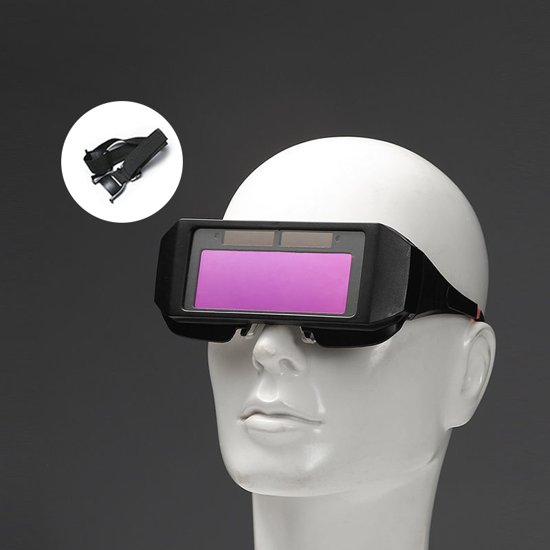 弧焊二保焊切割工厂车间防飞溅太阳能自动变光防打眼防 自动变光眼镜