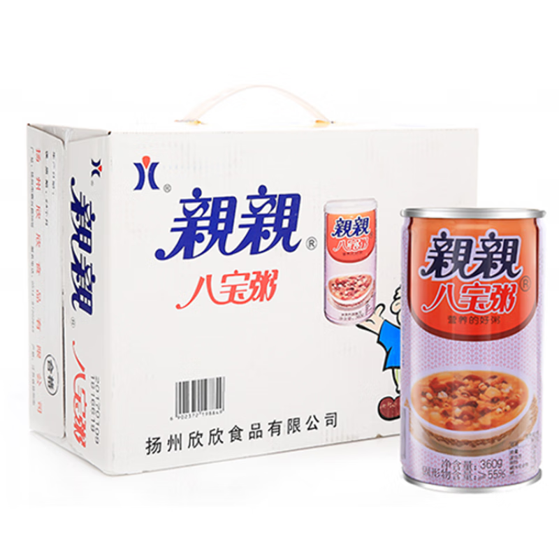 亲亲扬州特产扬州营养八宝粥亲亲八宝粥经典味360g*12罐装