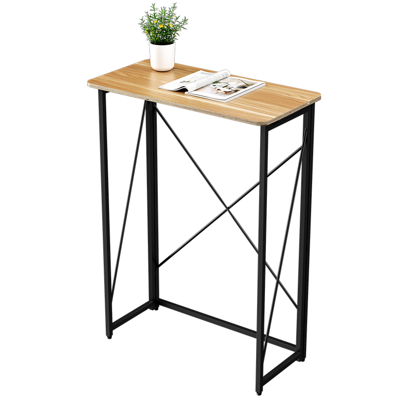 SOFS站立式电脑桌可折叠站立办公桌写字台学生书桌学习桌组合简易吧台桌站着办公高桌子简约折叠桌站立桌 高110cm 折叠站立桌(80x40cm)