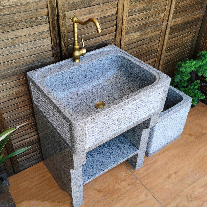 洁尔嘉户外洗手盆庭院室外洗手盆户外水池石材大理石洗衣池阳台室外