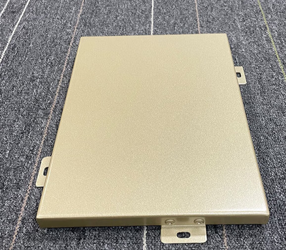 冲孔铝单板幕墙外墙镂空雕花铝合金扣板吊顶天花氟碳铝板定制 金色