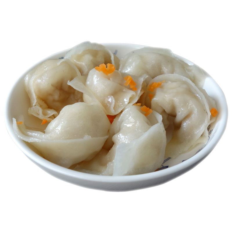 鲁享潮汕鱼皮饺250g 潮州手工鱼饺包心鱼饺鱼册火锅食材 多省拼4件